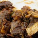 dry beef recipe with bread or roti