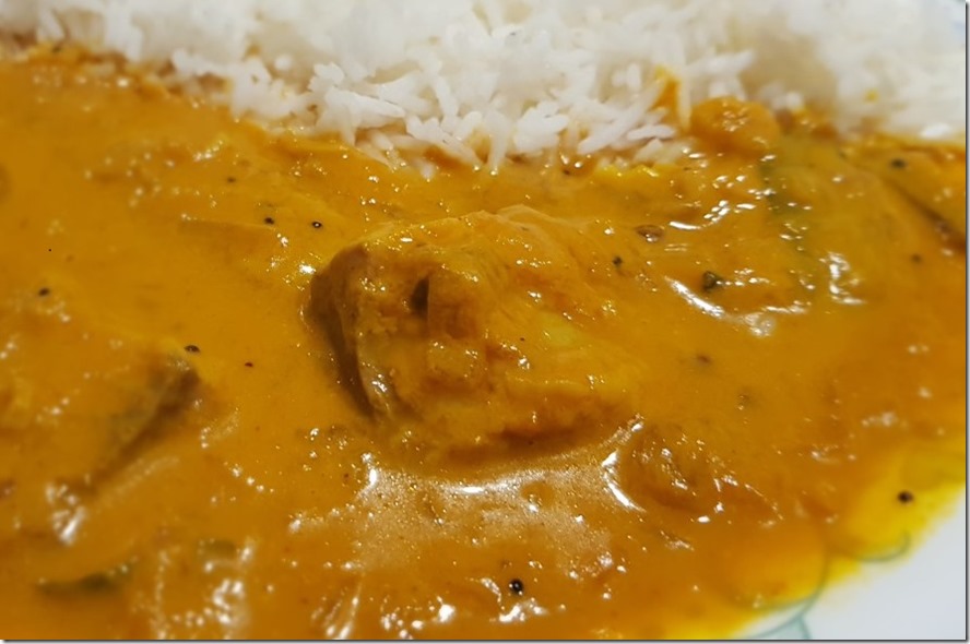 indian fish curry with raw mango
